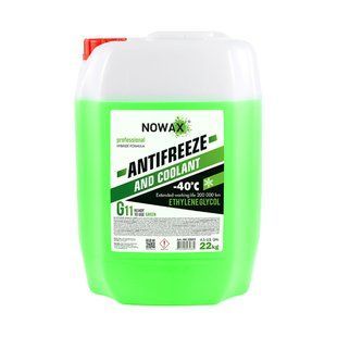 Антифриз Nowax Antifreeze Green G11 зеленый готовый 22кг NX22003 фото