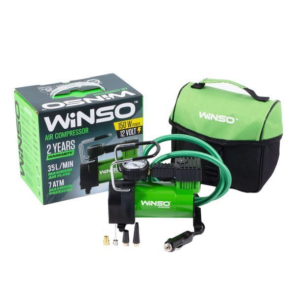 Компрессор автомобильный Winso 7Атм 35л/мин 150Вт 121000 фото