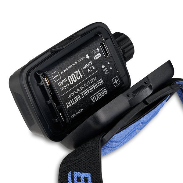 Фонарь налобный Brevia 600Lm, 3W CREE XPG+COB, 1200mAh/3xAAA, Zoom, с сенсором белый/красный 14500ERBX1 фото