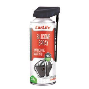 Смазка силиконовая CarLife Silicone Spray Professional 450мл CF455 фото
