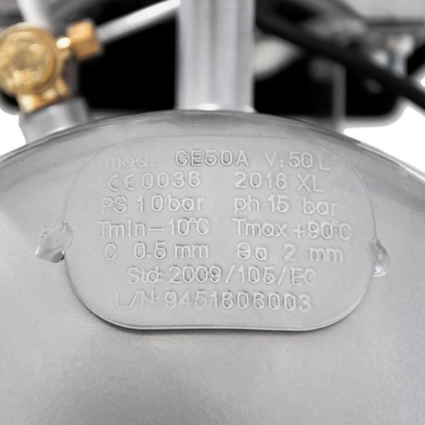 Компресор двоциліндровий (V) 2.5кВт 455л/хв 10бар 50л (2 крана) SIGMA (7043721) 7043721 фото