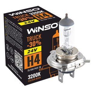 Галогенова лампа Winso H4 24V 75/70W P43t-38 TRUCK +30% 724400 фото