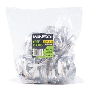 Хомуты Winso 60-80/W2, 9мм, 50шт 162600 фото