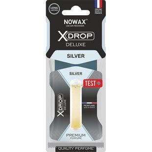 Ароматизатор целюлозний з капсулою Nowax серія X Drop Deluxe - Silver NX00068 фото