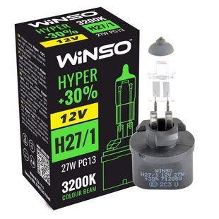 Галогенова лампа Winso H27/1 12V 27W PG13 HYPER +30% 712880 фото