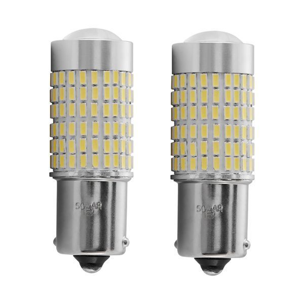 Автолампа Solar LED 12V S25 BA15s-144x3014SMD white canbus 2шт LS299_B2 фото