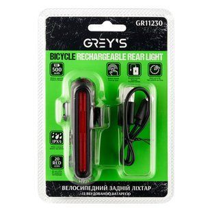 Ліхтарик на велосипед задній Grey's 20xLEDs 500mAh GR11230 фото