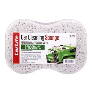 Губка для миття авто CarLife CarbonMax з великими порами 245x160x70мм CL-423 фото