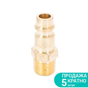 Штуцер з зовнішнім різьбових з'єднань MT 1/4" (латунь) SIGMA (7022511) 7022511 фото