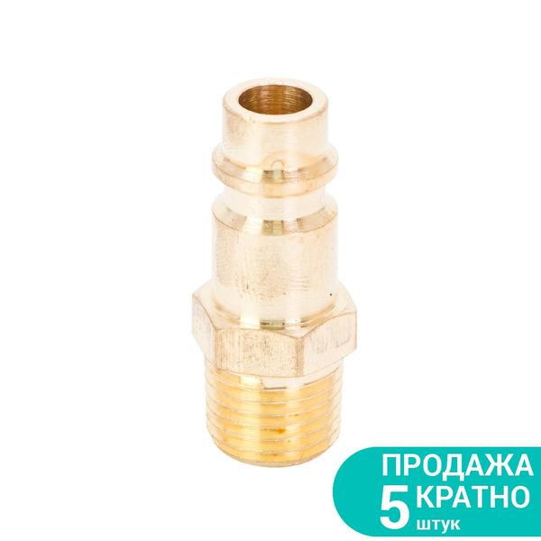 Штуцер с наружным резьбовым соединением MT 1/4" (латунь) SIGMA (7022511) 7022511 фото