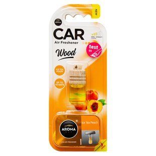 Ароматизатор Aroma Car Wood Ice Tea Peach, 6мл жидкий 92972 фото