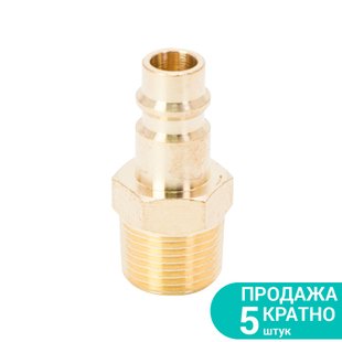 Штуцер с наружным резьбовым соединением MT 3/8" (латунь) SIGMA (7022521) 7022521 фото