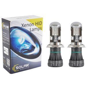 Биксеноновая лампа Solar H4 bi-xenon, 6000K, 85V, 35W P43t-38 KET, 2шт 1460 фото