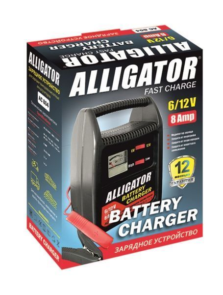 Зарядное устройство АКБ Alligator 6/12В 120А&middot;час 8А AC804 фото