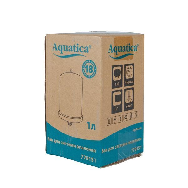 Бак для системи опалення циліндричний 1л AQUATICA (779151) 779151 фото