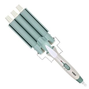 VGR Triple wave curling iron temperature regulator ceramic, triple curling iron для curly hair HP-V-595 фото