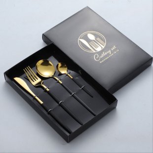 Набор столовых приборов Cutlery set из нержавеющей стали на 1 персону 4 штуки столовый набор HP96916 фото