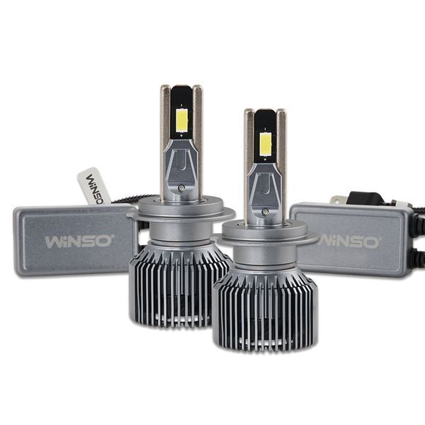 Автолампа Winso LED H7 12/24V 130Вт 11000Лм 6500K CSP3570 2шт 799700 фото