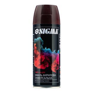 Эмаль аэрозольная акриловая 400мл RAL 3005 (темно-вишневый глянец) SIGMA (2736941) 2736941 фото