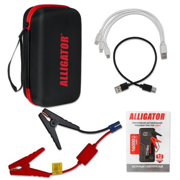 Пусковое устройство Alligator Jump Starter 300A/600A 16000mAh JS841 фото