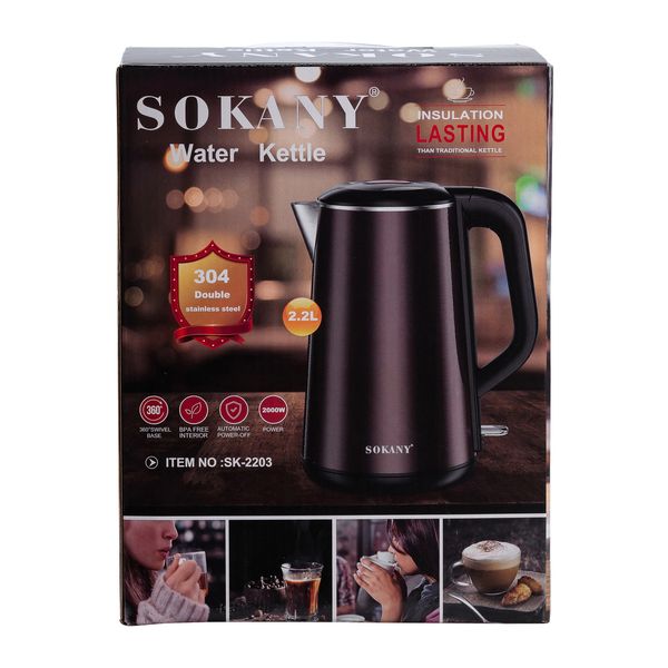 Електрочайник Sokany SK2203 Water Kettle 2.2 л SK2203 фото