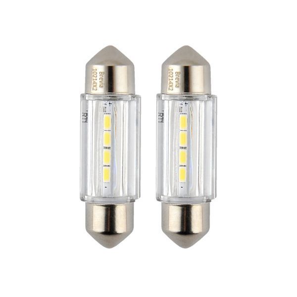 Автолампа Brevia S-Power LED C5W (C10W) T11x36 180Lm 4x2835SMD 12V CANbus, 2шт 10214X2 фото