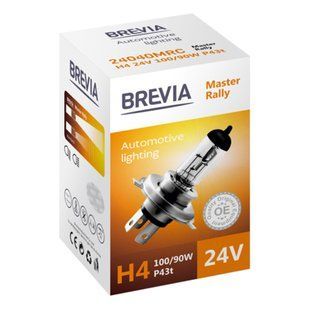 Галогеновая лампа Brevia H4 24V 100/90W P43t Master Rally CP 24040MRC фото