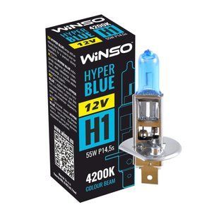 Галогенова лампа Winso H1 12V 55W P14.5s HYPER BLUE 4200K 712140 фото