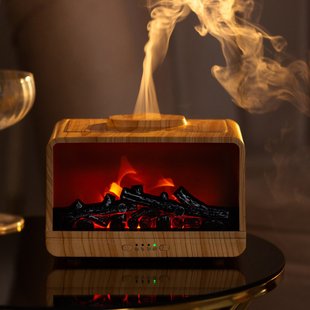 Зволожувач повітря Happy Life HP-LN-001 Flame Fireplace Aroma Diffuser HPLN001BR фото