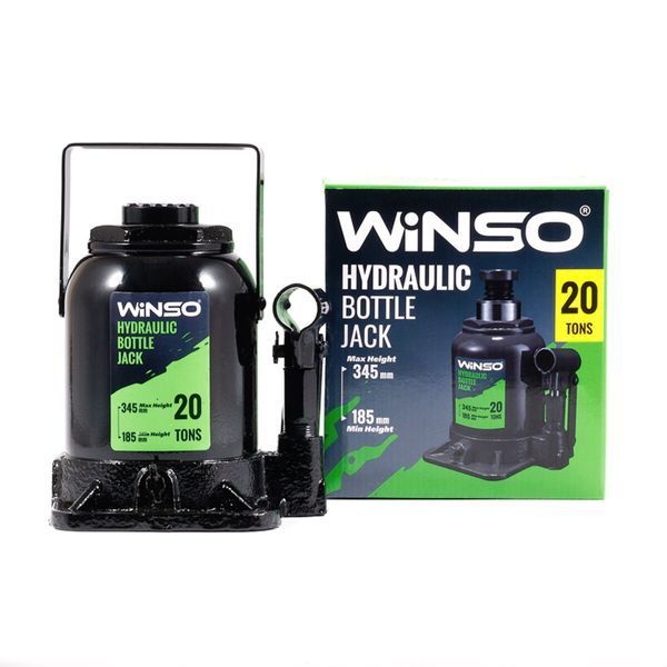 Домкрат гидравлический бутылочный Winso 20т 185-345мм 170230 фото