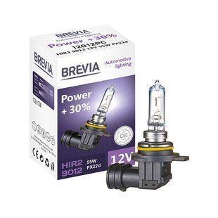 Галогенова лампа Brevia HIR2 9012 12V 55W PX22d Power +30% CP 12012PC фото