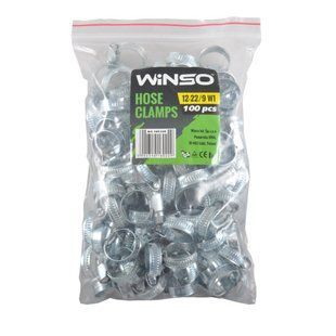 Хомуты Winso 12-22/W1, 9мм, 100шт 160220 фото