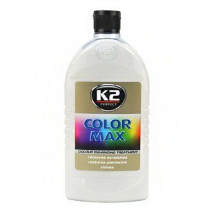 Поліроль для кузова K2 Color Max восковий білий 500мл K025BI фото