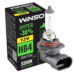 Галогенова лампа Winso HB4 12V 55W P22d HYPER +30% 712600 фото