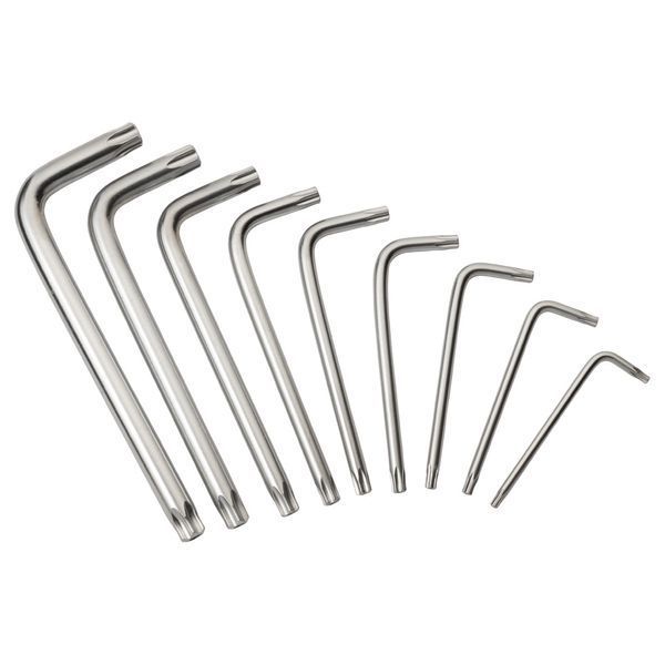 Ключі TORX 9шт T10-T50 мм CrV (короткі з отвором) SIGMA (4022211) 4022211 фото