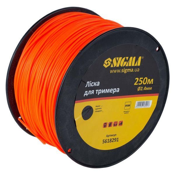 Ліска для тримера коло &Oslash;2.4мм 250м котушка SIGMA (5618291) TR5618291 фото