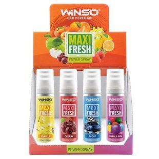 Ароматизатор Winso Maxi Fresh MIX №3, 75мл, 12шт набір 830460 фото