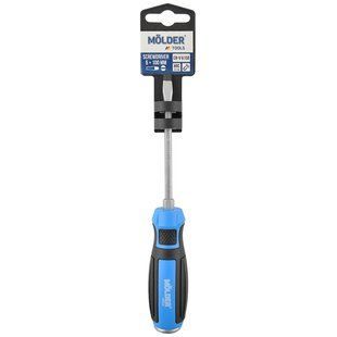 Викрутка Molder шліцева, ударна з шестигранною опорою SL5x100mm MT33002 фото
