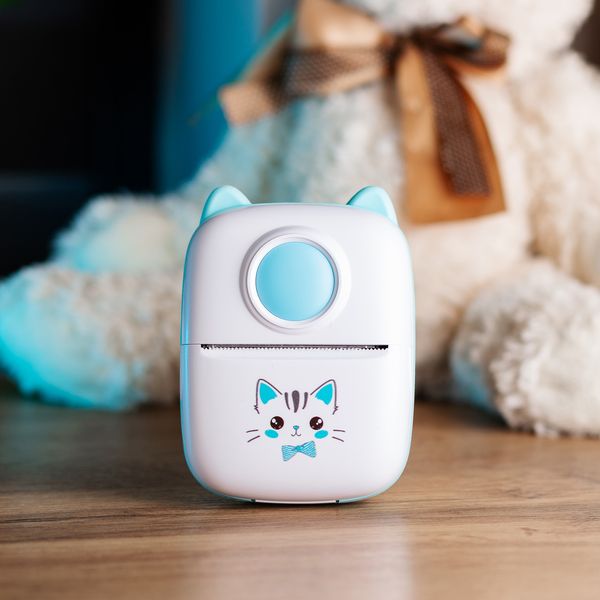 Дитячий міні-принтер портативний Happy Life Mini Printer HPX2BL фото