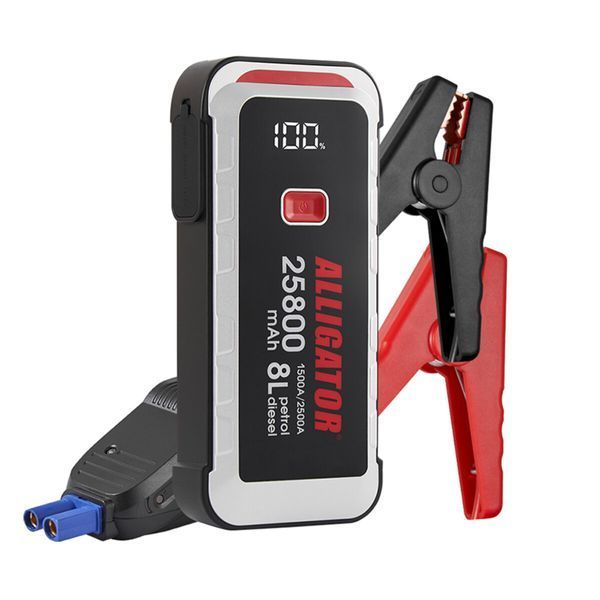 Пусковое устройство Alligator Jump Starter 1500A/2500A 25800mAh со Smart-клемами JS847 фото