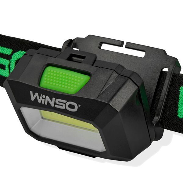 Фонарь налобный Winso 100Lm, 3W COB, 3xAAA, белый/красный 750100 фото
