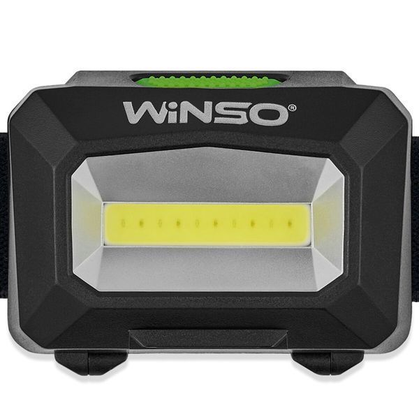 Фонарь налобный Winso 100Lm, 3W COB, 3xAAA, белый/красный 750100 фото