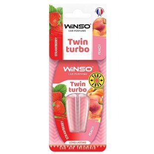 Ароматизатор с двойной капсулой Winso Twin Turbo - Strawberry & Peach 538780 фото