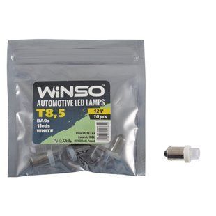 Автолампа Winso LED 12V FLUX T8.5 BA9s, 10шт 127650 127650 фото