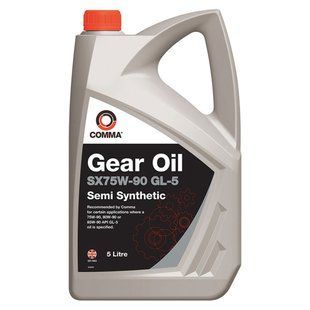 Трансмиссионное масло Comma Gear Oil SX 75W-90 GL5 5л SX5L фото