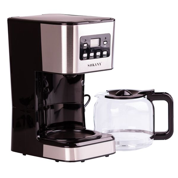 Кавоварка крапельна Sokany CM-121E Coffee Maker 950W 1.5l електрокавоварка CM121E фото