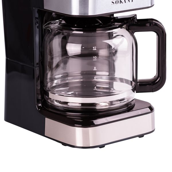 Кавоварка крапельна Sokany CM-121E Coffee Maker 950W 1.5l електрокавоварка CM121E фото