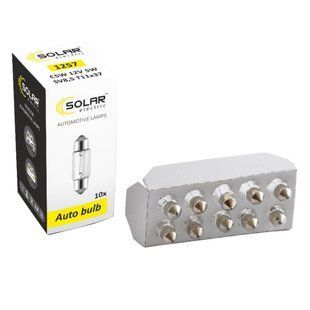Лампа накаливания Solar C5W 12V 5W SV8.5 T11x37, 10шт 1257 фото