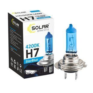 Галогенова лампа Solar H7 12V 55W PX26d StarBlue 4200K, SET 2шт 1247S2 фото