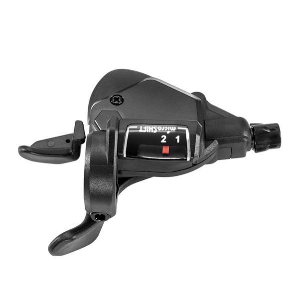 Манетки MicroSHIFT 2x9s (пара) с индикатором, тросики L2140/1700 TS39-29 фото
